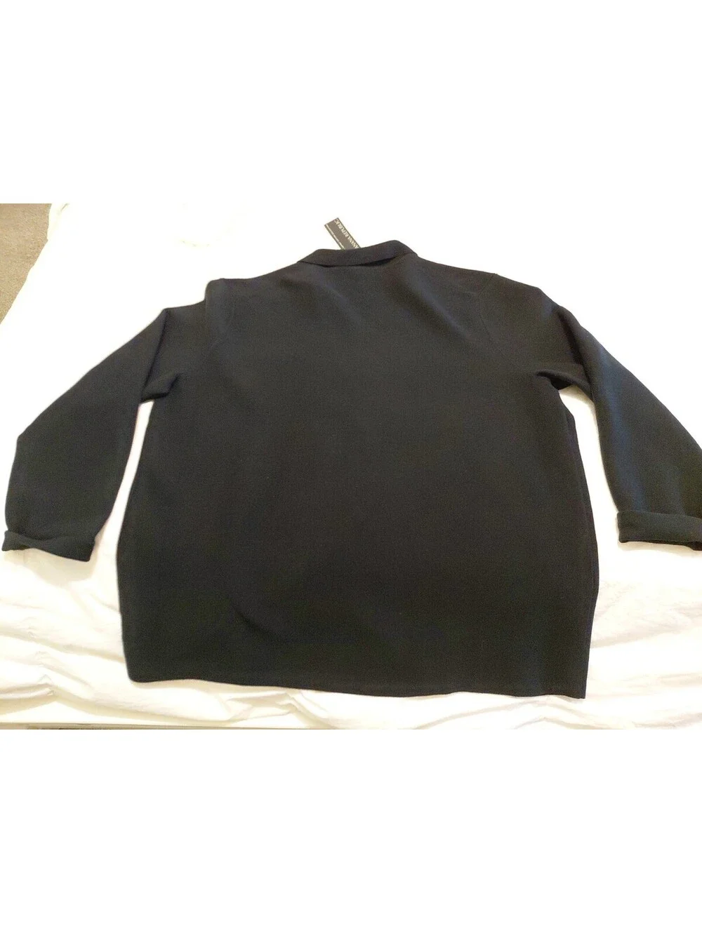 NWT Banana Republic Knit 2 Button Sweater Blk Size XL Cotton Blend #199